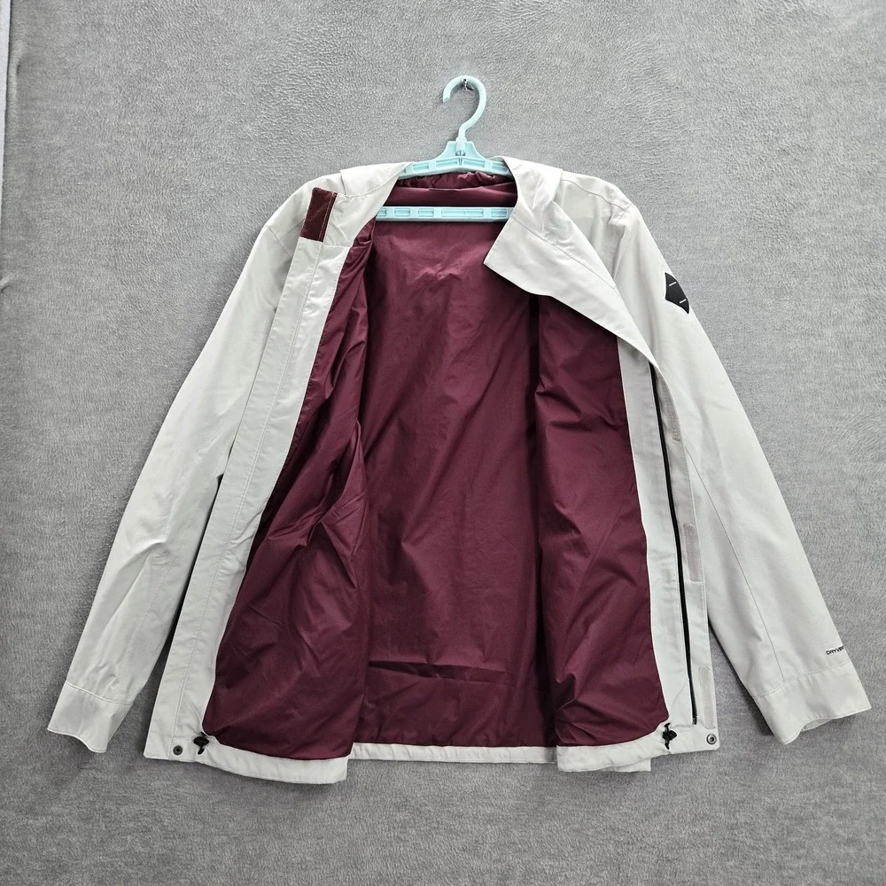 The‎ North Face Men Jacket L Gray Dryvent Activewear Logo Long Sleeve